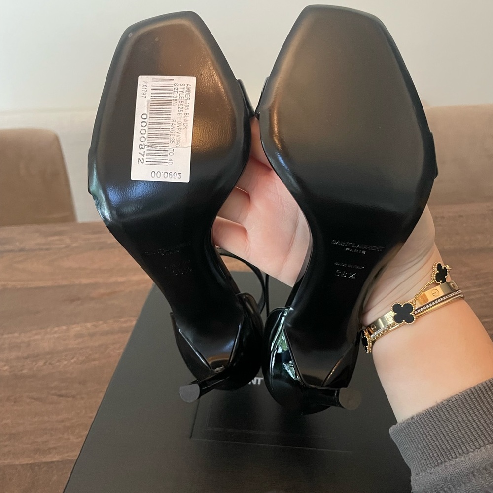 SOLD Saint Laurent Crystal Sandals - Picture 9 of 10